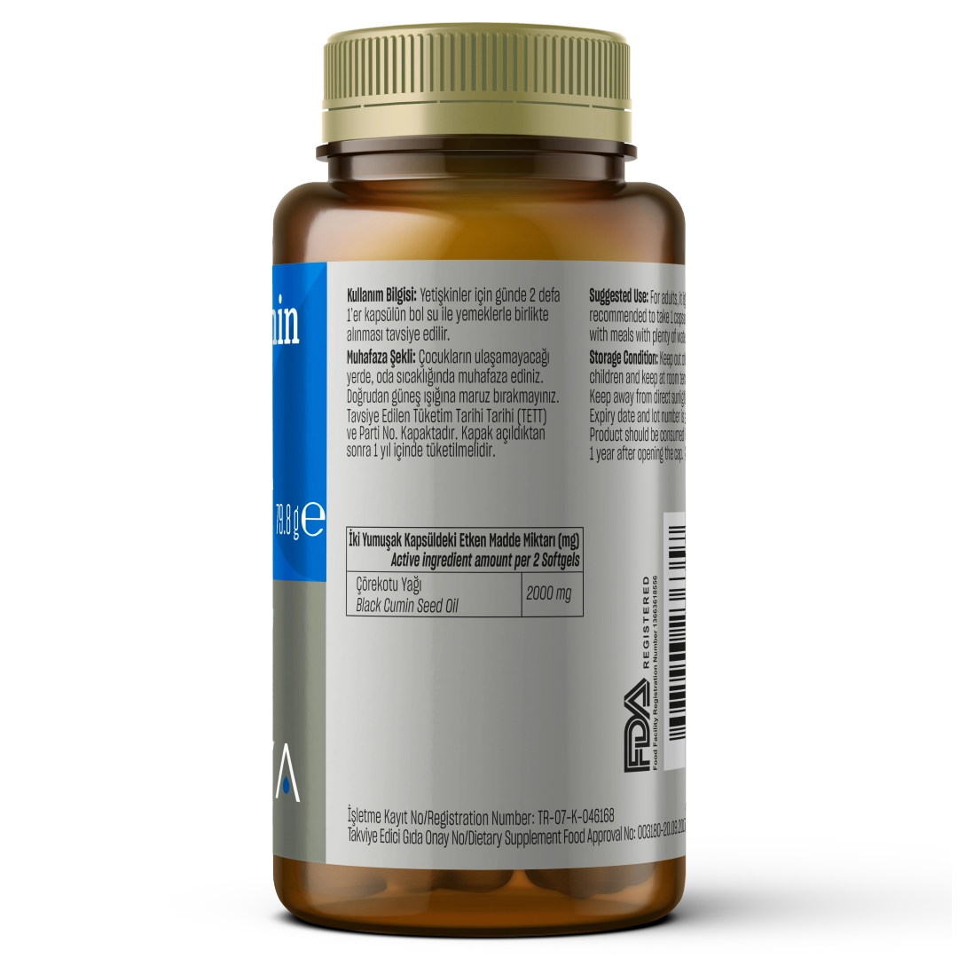 208 Black Cumin Seed Oil 60 sgels 2 208 Black Cumin Seed Oil softgels 2000 mg