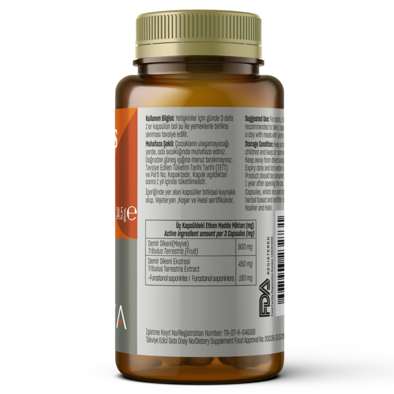 218 Tribulus Terrestris 1350 mg 60 caps