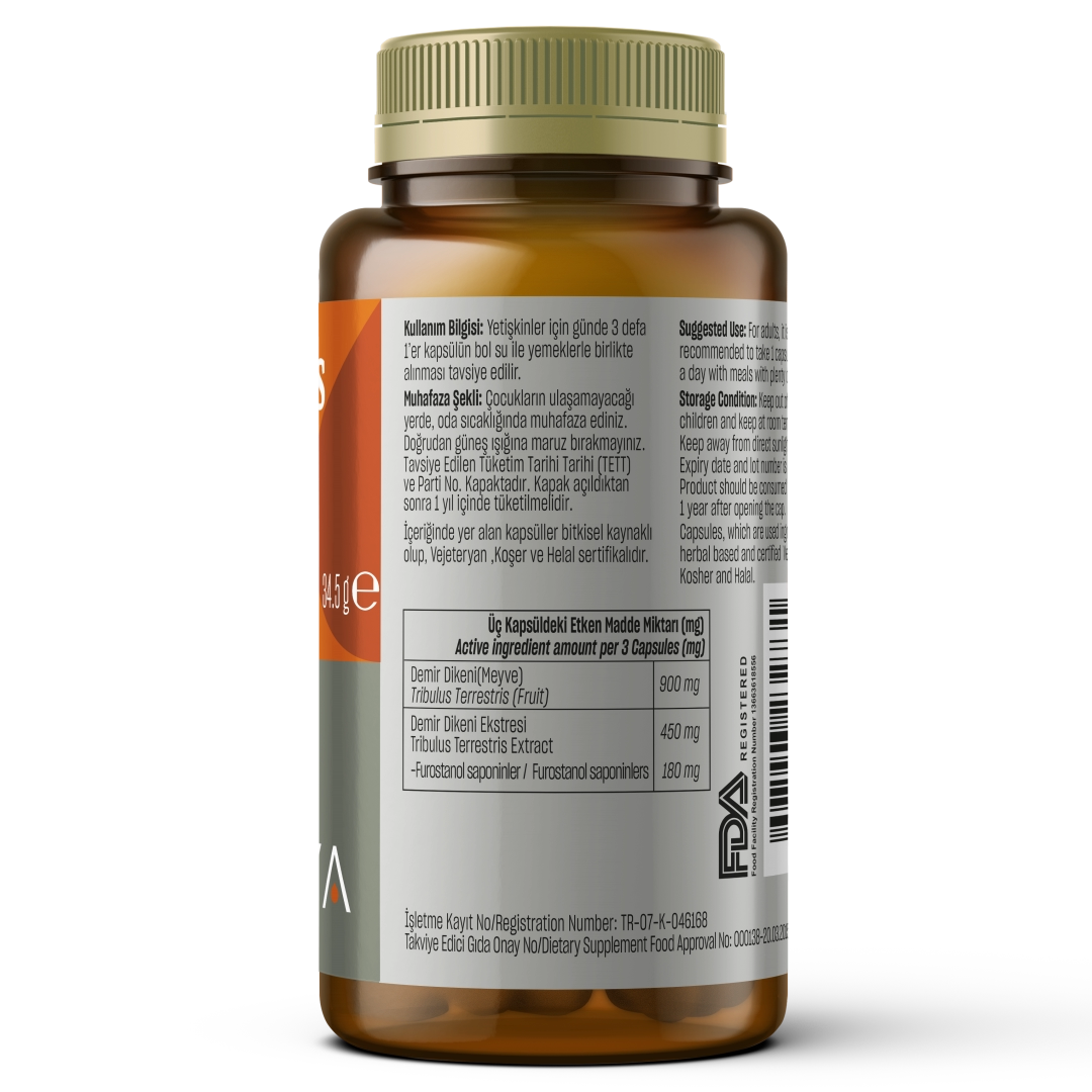 218 Tribulus Terrestris 1350 mg 60 caps