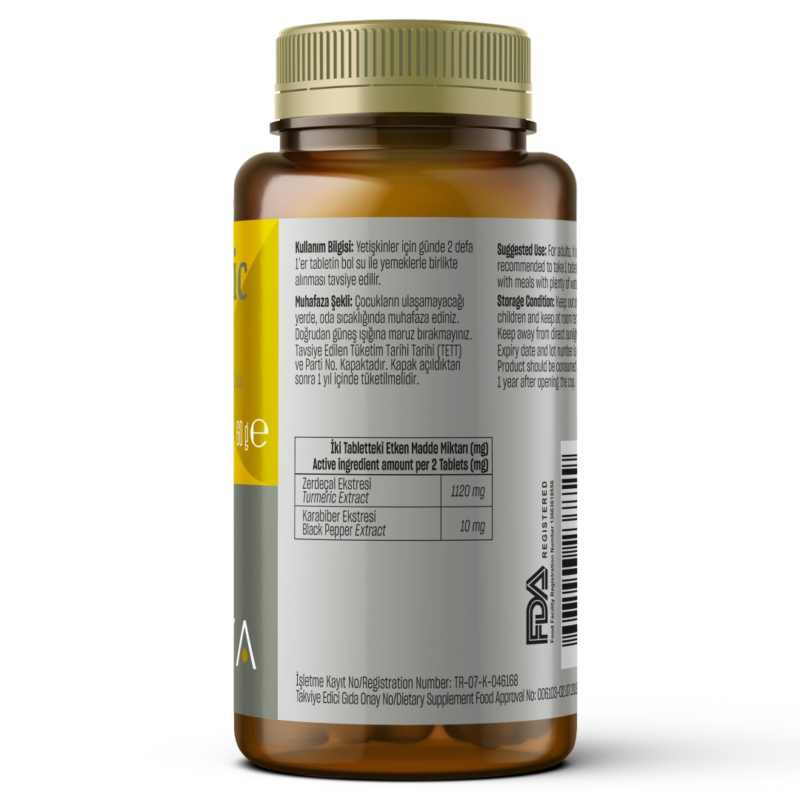 219 Turmeric Curcumin 1120 mg 60 tabs