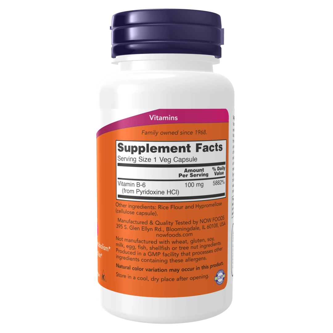 156 Vitamin B-6 100 mg - 100 vcaps 2 156 Vitamin B-6 100 mg - 100 vcaps