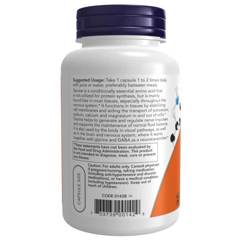 173 Taurine Double Strength 1000 mg - 100 vcaps