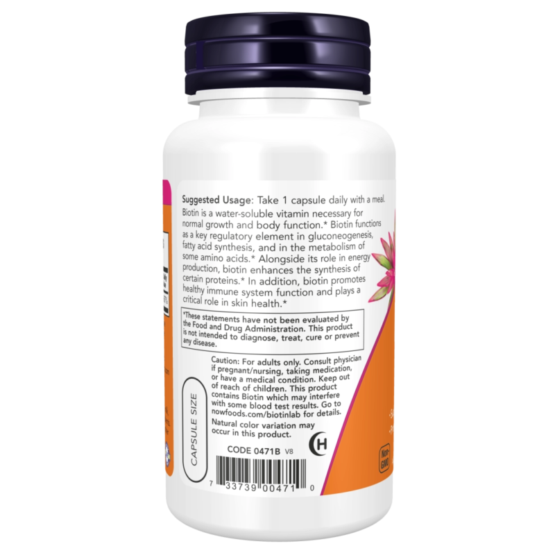 Biotin 5000 mcg - 120 vcaps