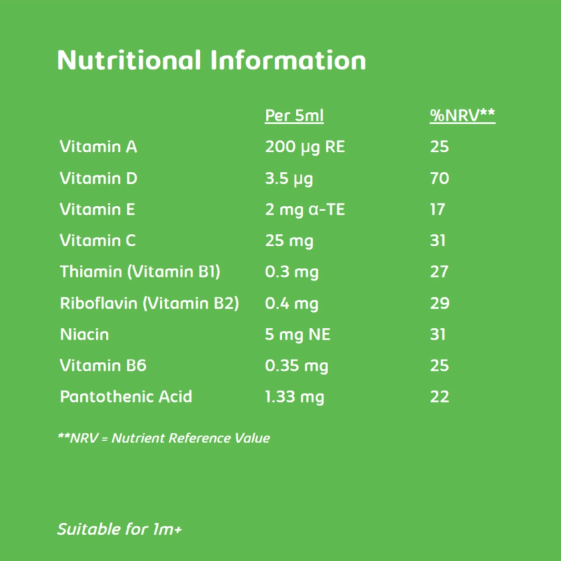 1312 HAL Baby & Toddler Multivitamin Liquid 250 ml 2